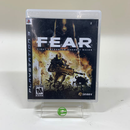 Fear: First Encounter Assault Recon (Sony PlayStation 3 PS3, 2005)