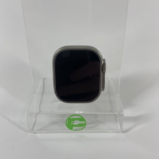 Unlocked Apple Watch Ultra 49MM Natural Titanium A2622 Face Only