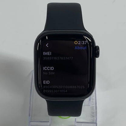 Unlocked Apple Watch Series 11 42MM Jet Black Aluminum Black Sport Band WARRANTY