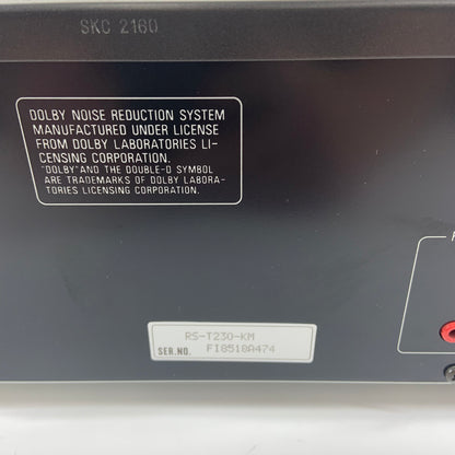 Technics RS-T230 Stereo Double Cassette Deck Player