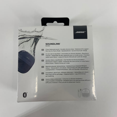 New Bose SoundLink Micro Wireless Portable Bluetooth Speaker Black 783342-0500