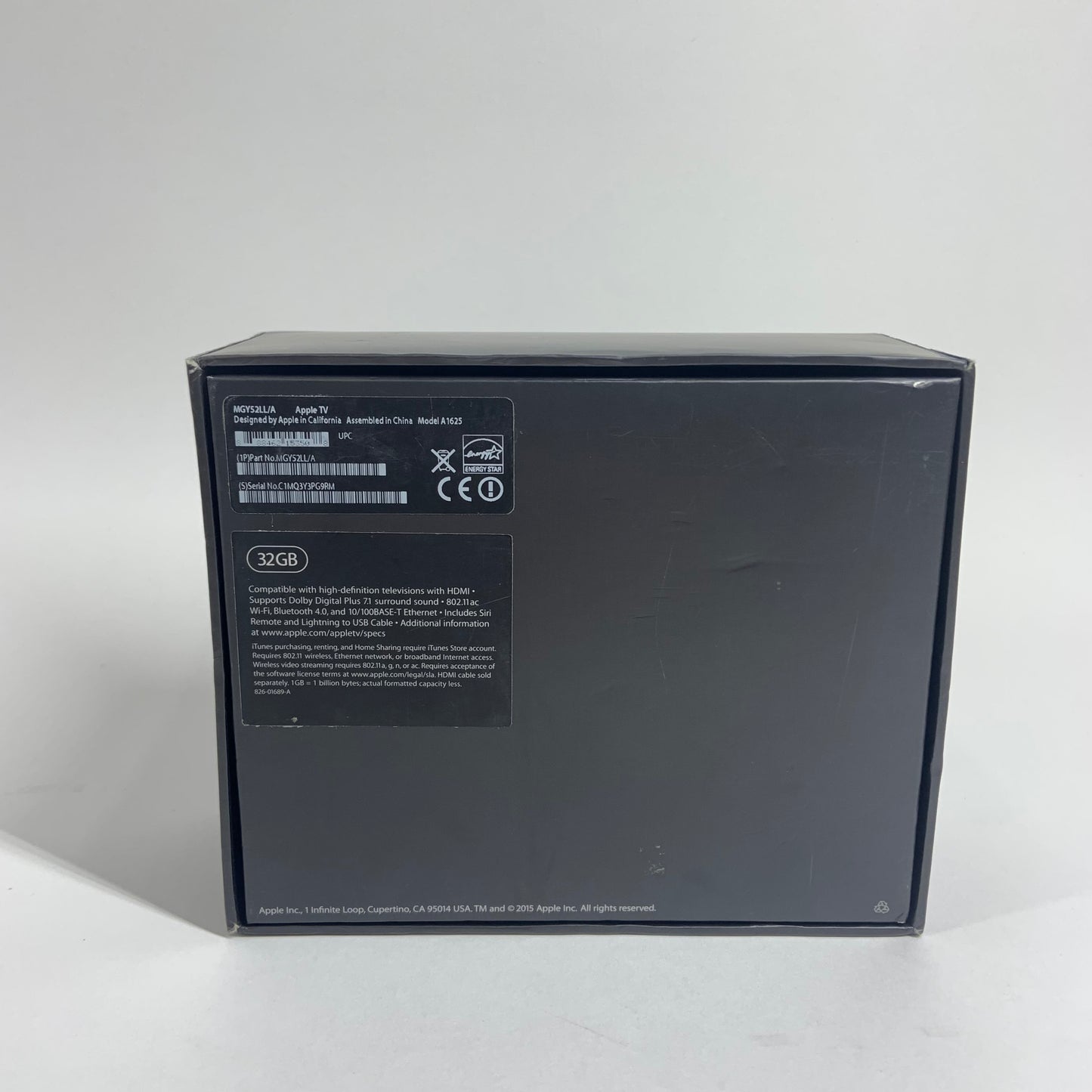 Apple TV HD 4th Gen 32GB Digital HD Media Streamer MGY52LL/A WiFi + Ethernet