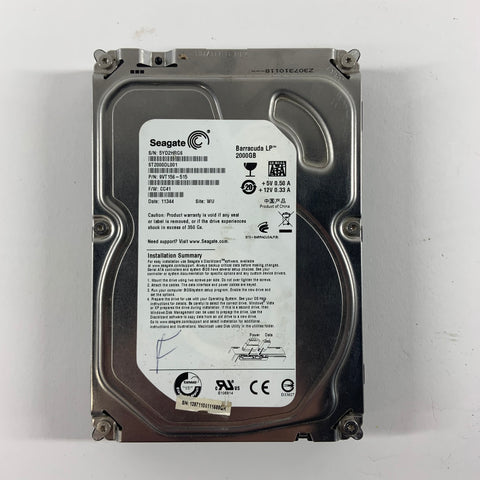 Seagate 3.5" st2000dl001 2TB eSATA III 6Gbps HDD 9VT156-515