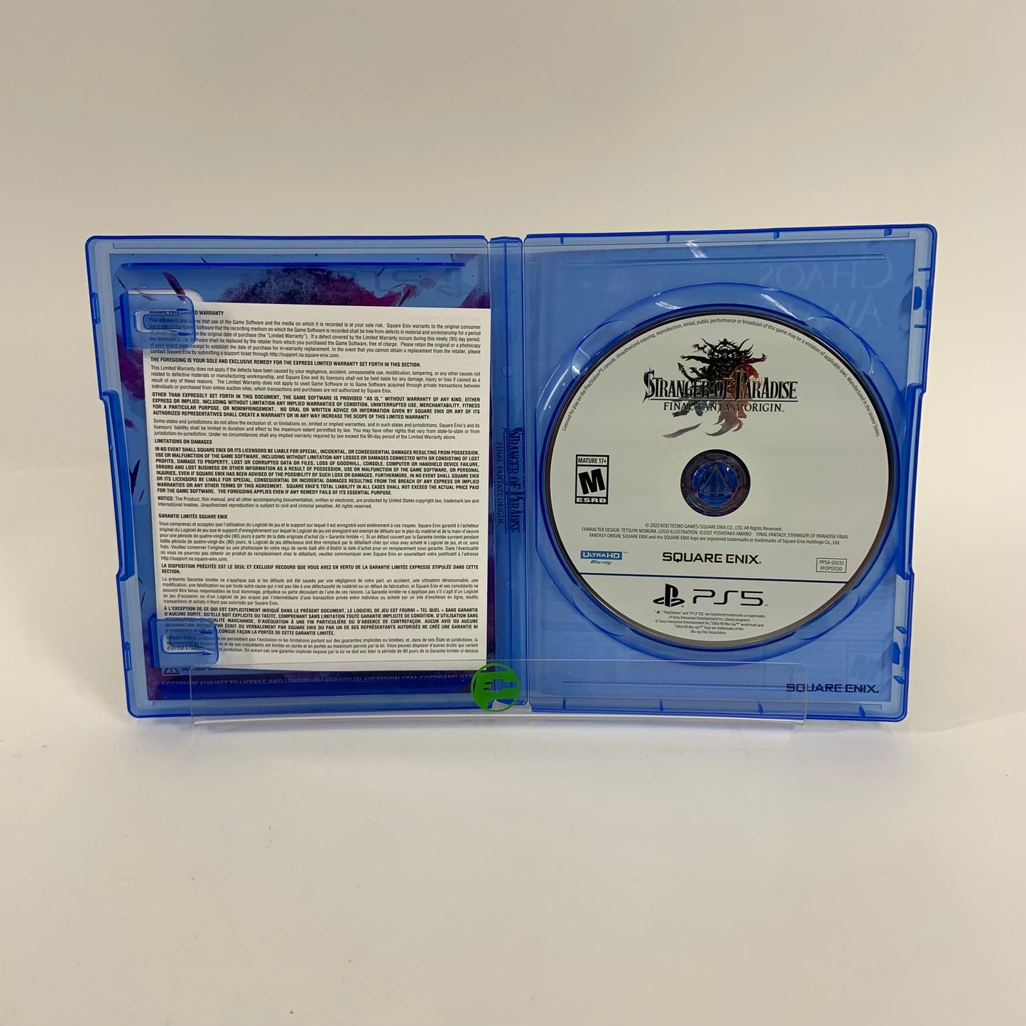 Stranger of Paradise Final Fantasy Origin (Sony PlayStation 5 PS5, 2022)