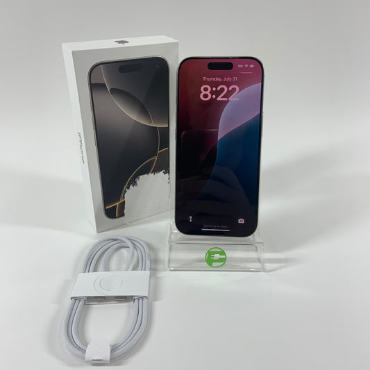 Unlocked Apple iPhone 16 Pro 128GB Natural Titanium MINT MYMD3LL/A