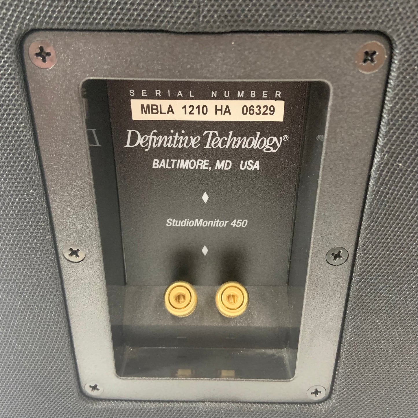 Definitive Technology StudioMonitor 450 Bookshelf Speakers Black High-Gloss PAIR