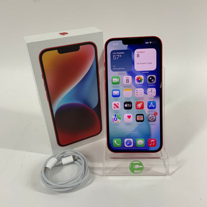 Factory Unlocked Apple iPhone 14 128GB Red MPV73LL/A