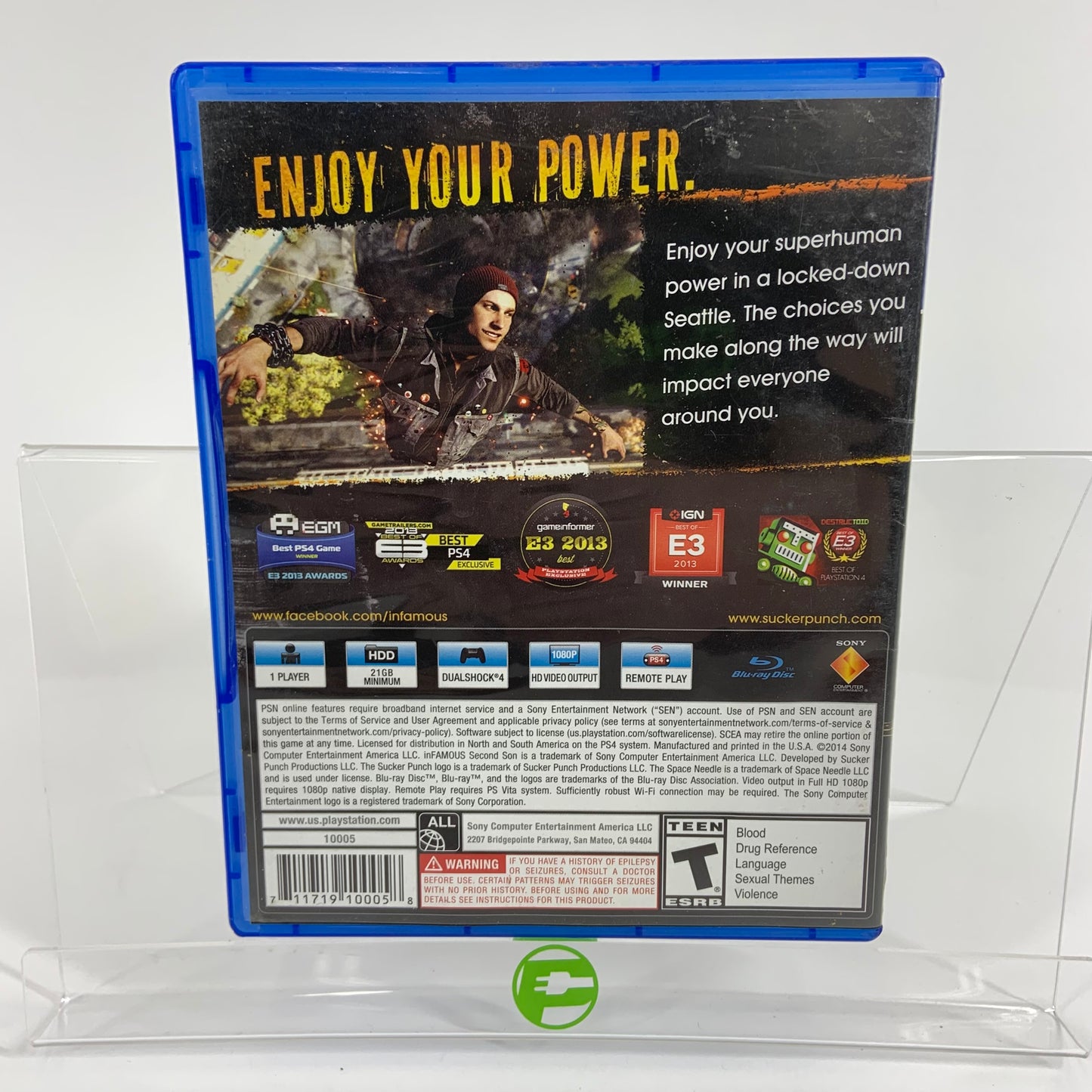 Infamous Second Son (Sony PlayStation 4 PS4, 2014)