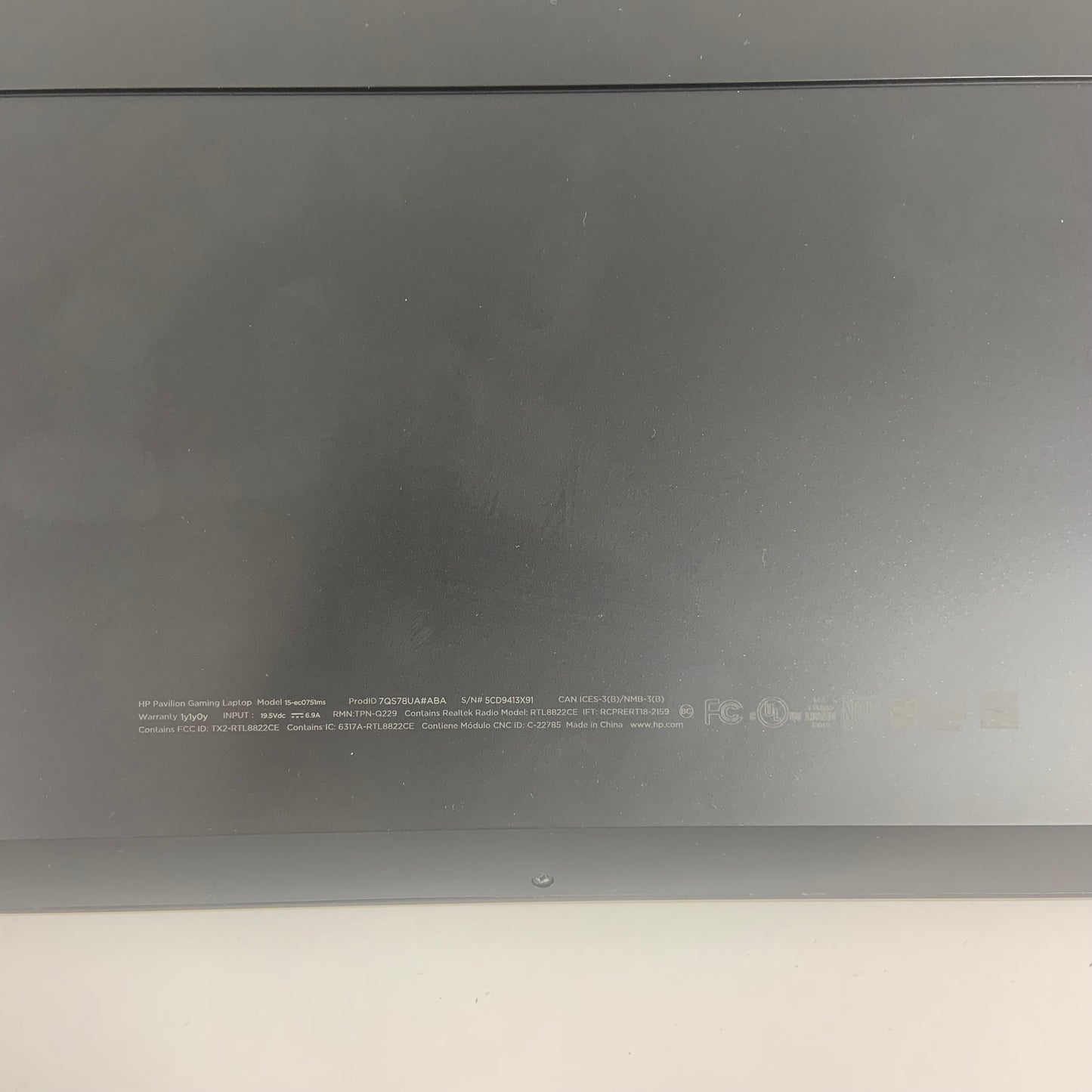 HP Pavilion Gaming 15.6" Ryzen 5 3550H 8GB RAM 256GB SSD GeForce GTX 1050