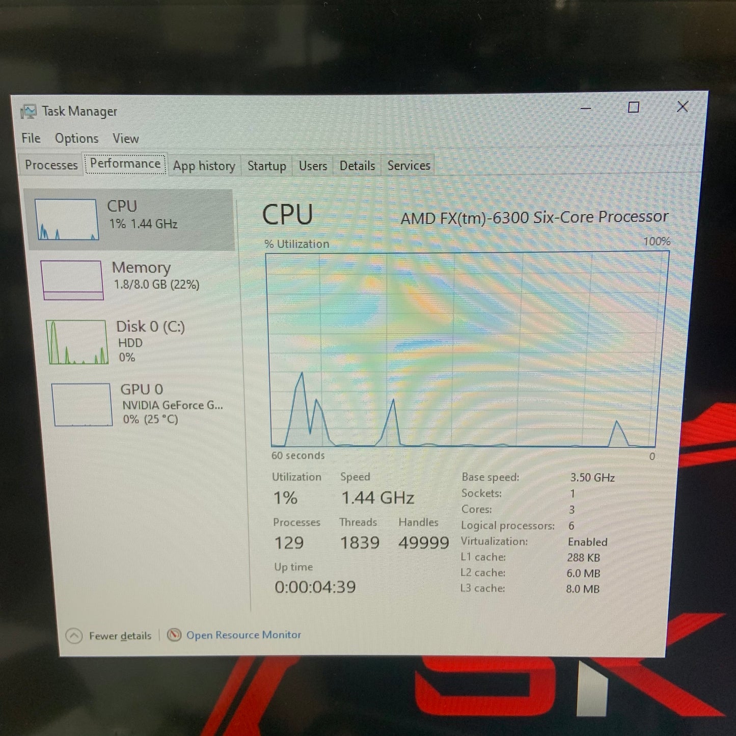 SKYTECH ARCHANGEL Nvidia 1050 Ti AMD FX-6300 3.50GHz 8GB RAM 1TB HDD Gaming PC