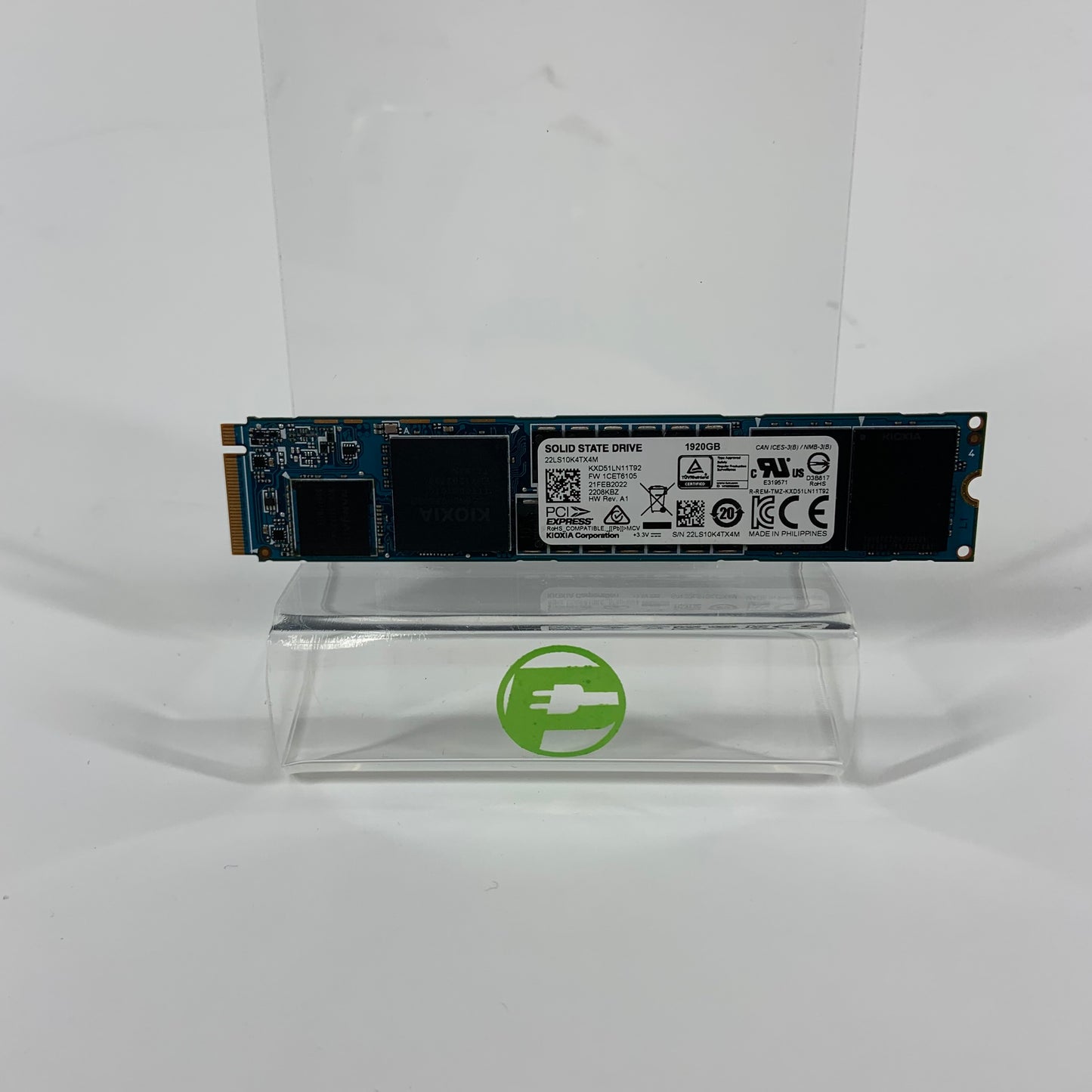 Kioxia 22110mm XD5 1.92 TB M.2 NVMe Gen 3.0 x 4 SSD KXD51LN11T92