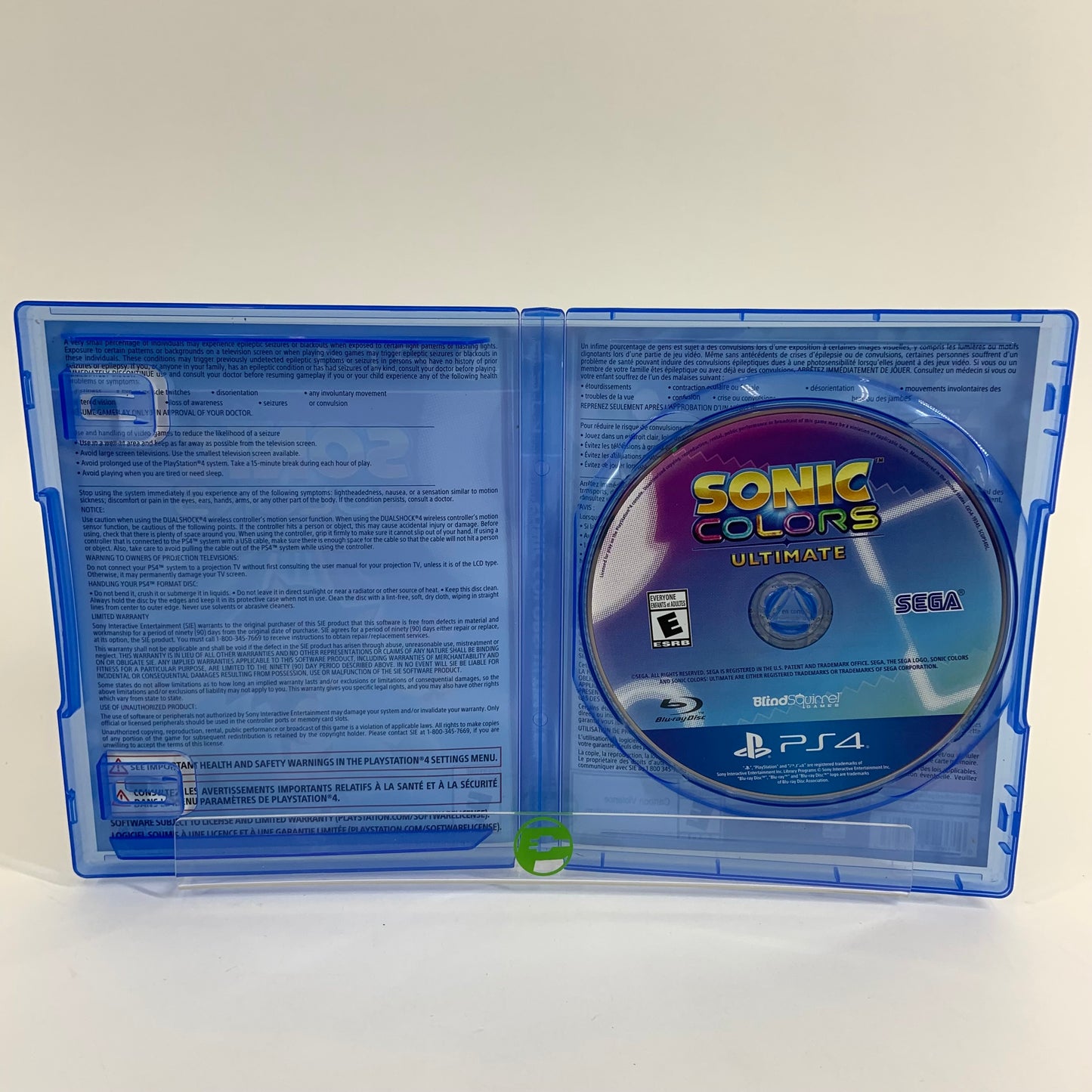 Sonic Colors Ultimate (Sony PlayStation 4 PS4, 2021)