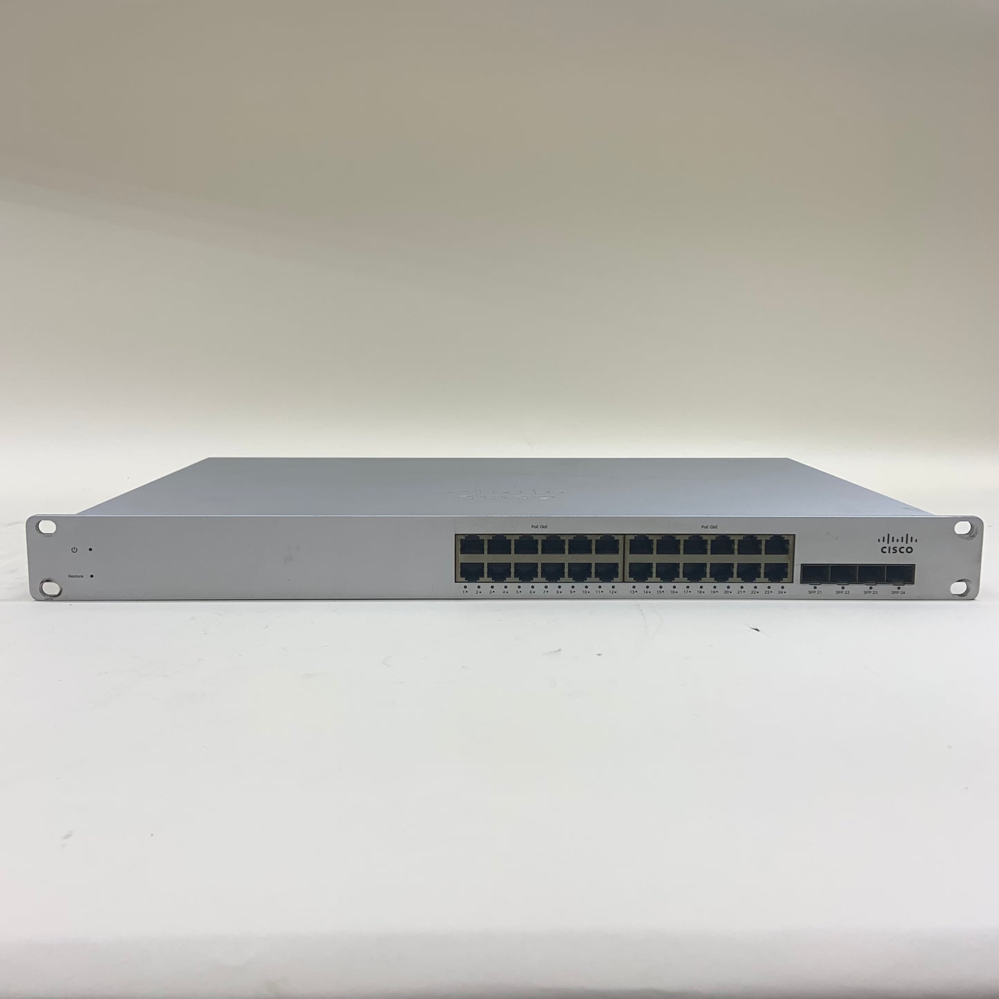 Cisco Meraki 24-Port Gigabit Ethernet Switch MS220-24P-HW Unclaimed
