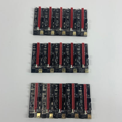 15x GPU Risers PCE164P-N08 USB 3.0 PCI-E 1X to 16X VER009S