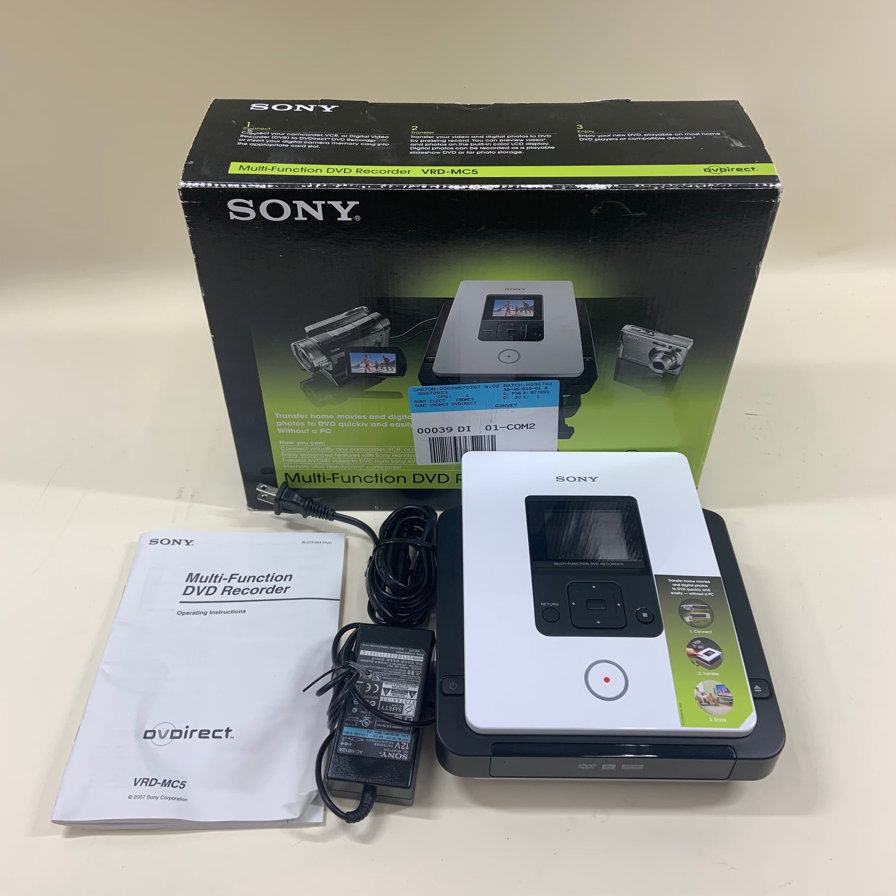 Sony VRD-MC5 Multi-Function DVD Recorder