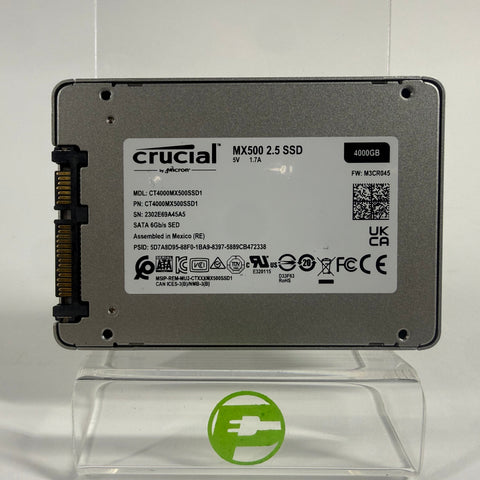 Crucial 2.5" MX500 SSD 4TB SATA III 6Gbps SSD CT4000MX500SSD1 Solid State Drive