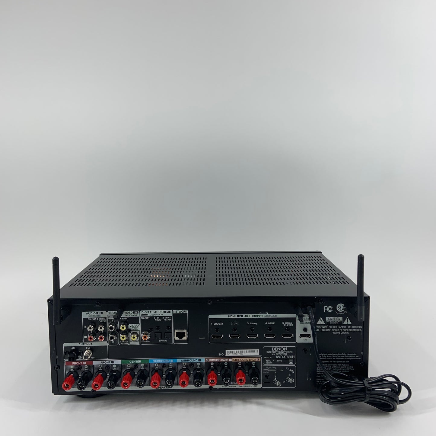 Denon AVR-S730H 165W 7.2 Channels Integrated Network AV Receiver Dolby Atmos