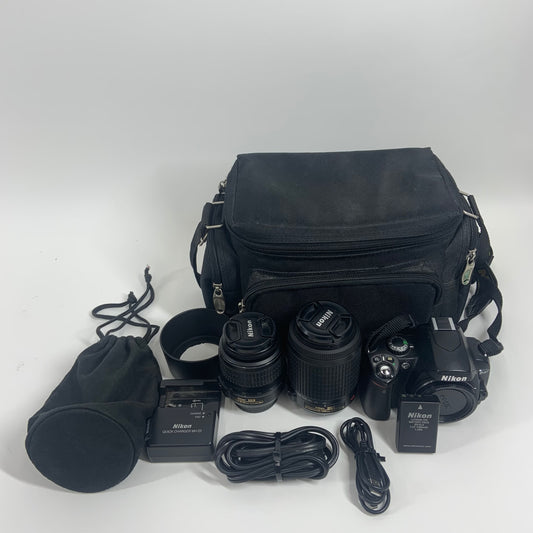 Nikon D40 6.1MP Digital SLR DSLR Camera BUNDLE