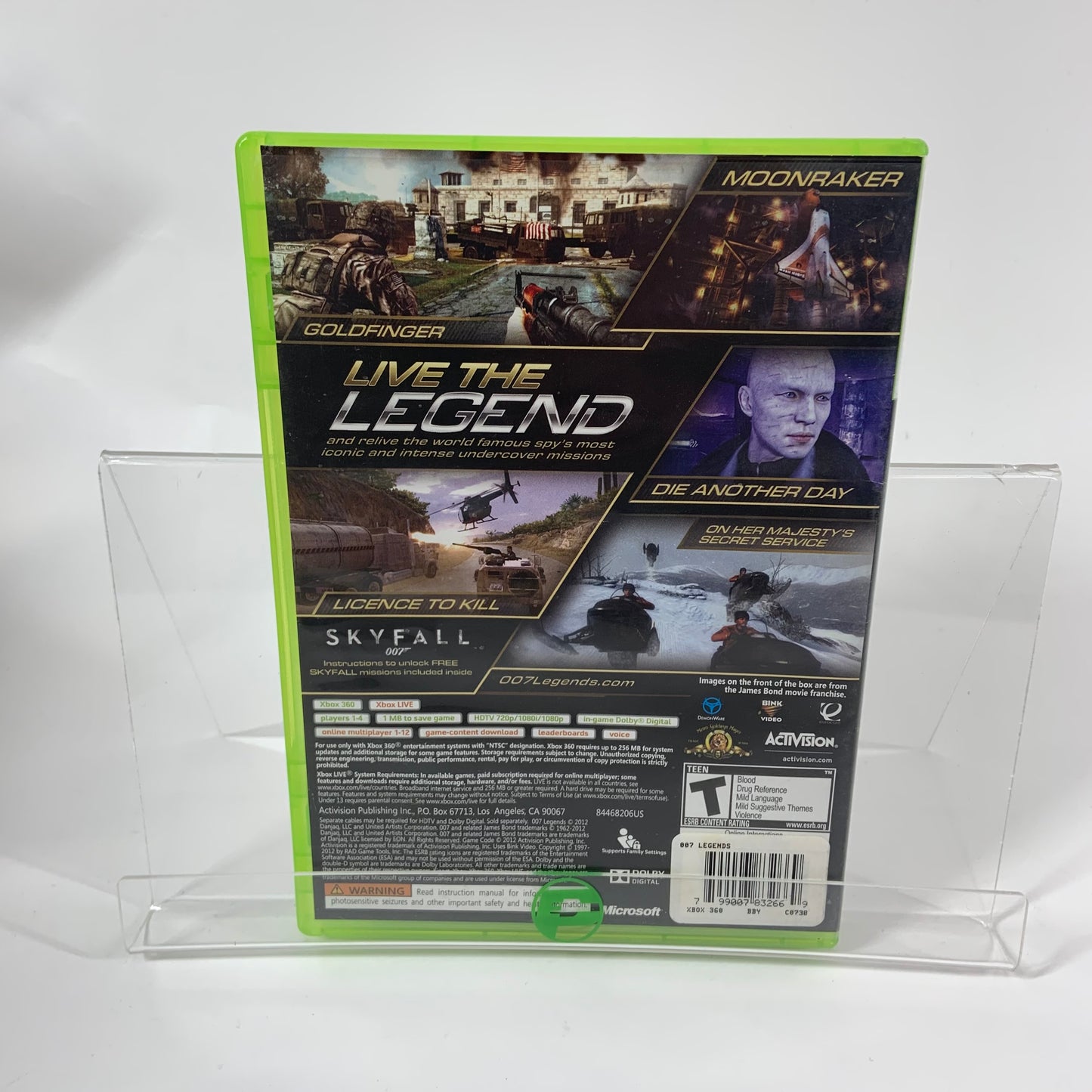 007 Legends (Microsoft Xbox 360, 2012)