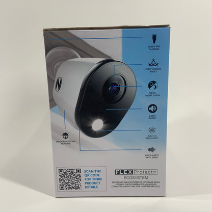 New Night Owl 4K HD Wired Add On Cameras 2PK Deterrence Cameras With Audio