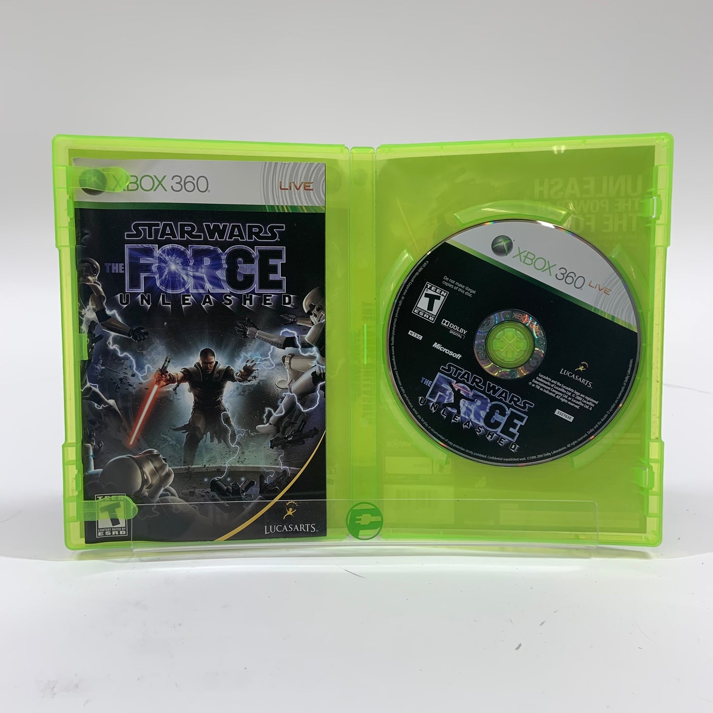 Star Wars The Force Unleashed  (Microsoft Xbox 360,  2008)