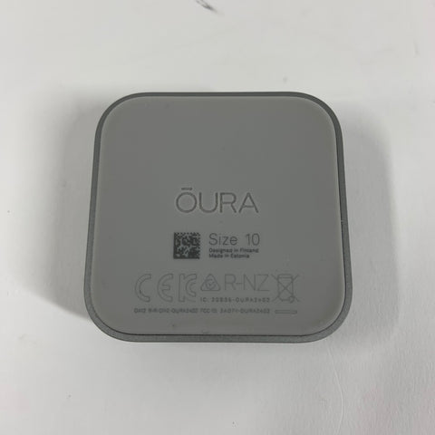 Oura Ring 4 10 Silver Titanium Smart Ring 0A11