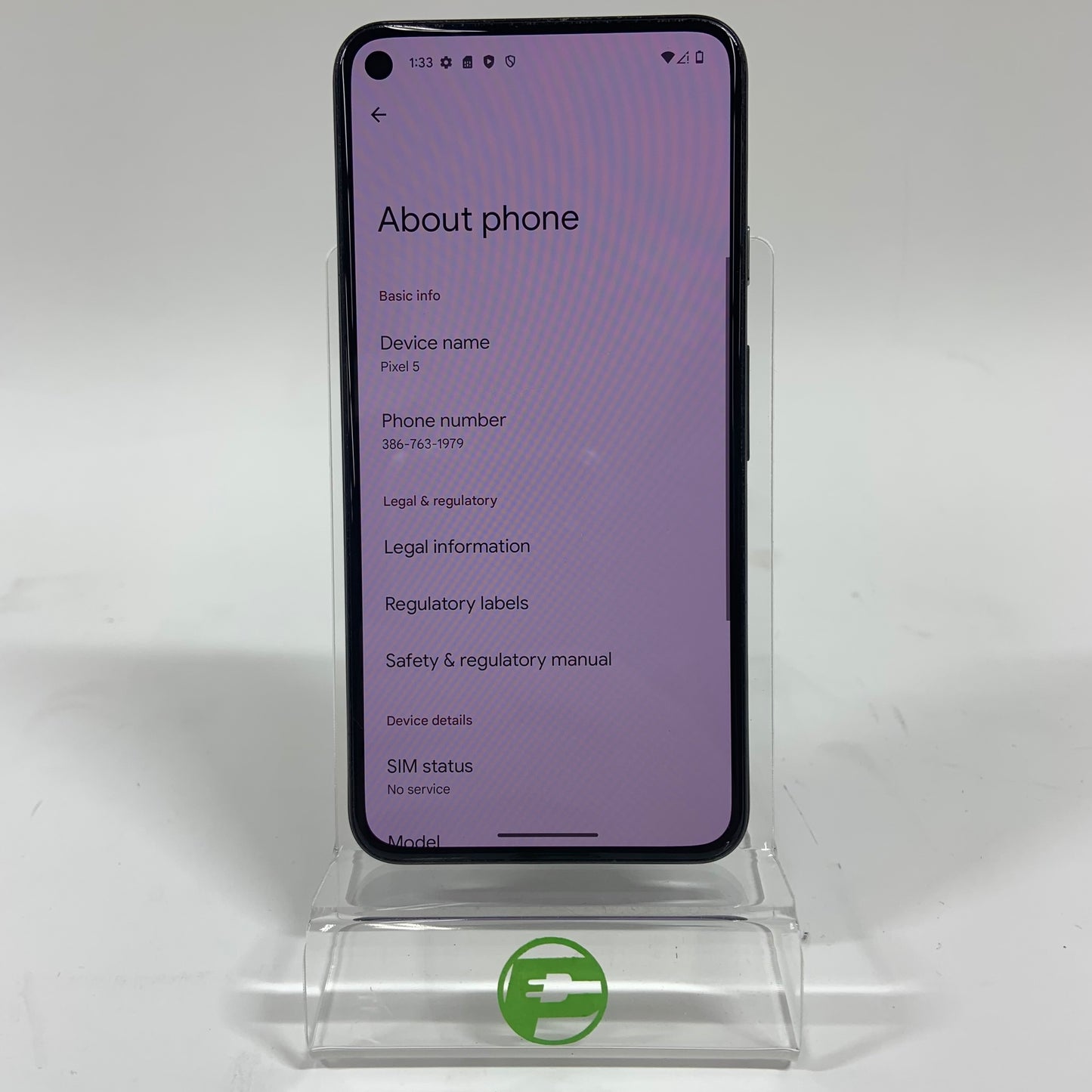Verizon Google Pixel 5 128GB Black