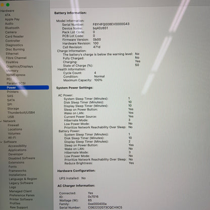 2025 Apple MacBook Air 13.6" M4 8C GPU 4.5GHz 16GB RAM 256GB SSD A3240