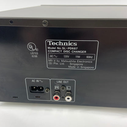 Technics SL-PD687 5-Disc Carousel CD Changer