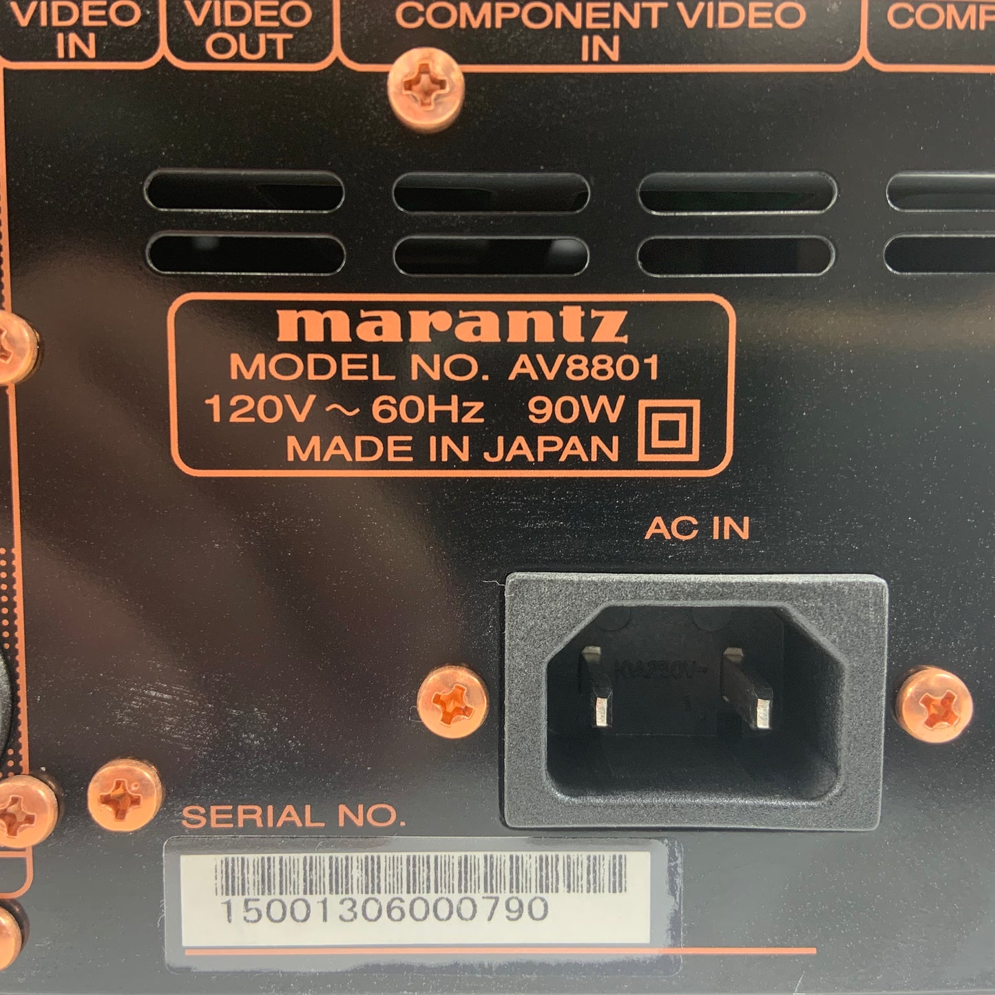 Marantz AV8801 11.2 Channel Home Theater Preamplifier/Processor FULLY FUNCTIONAL