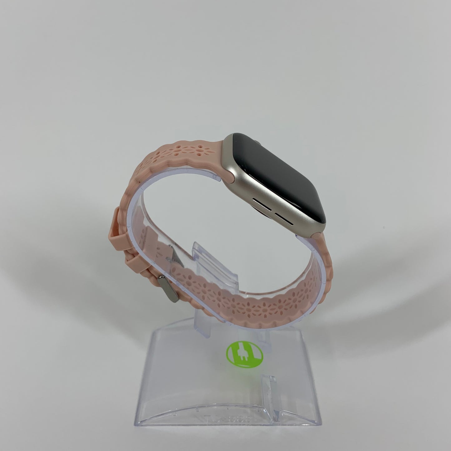 Unlocked Apple Watch SE 2nd Gen 40MM Silver Aluminum Pink Aftermarket Band