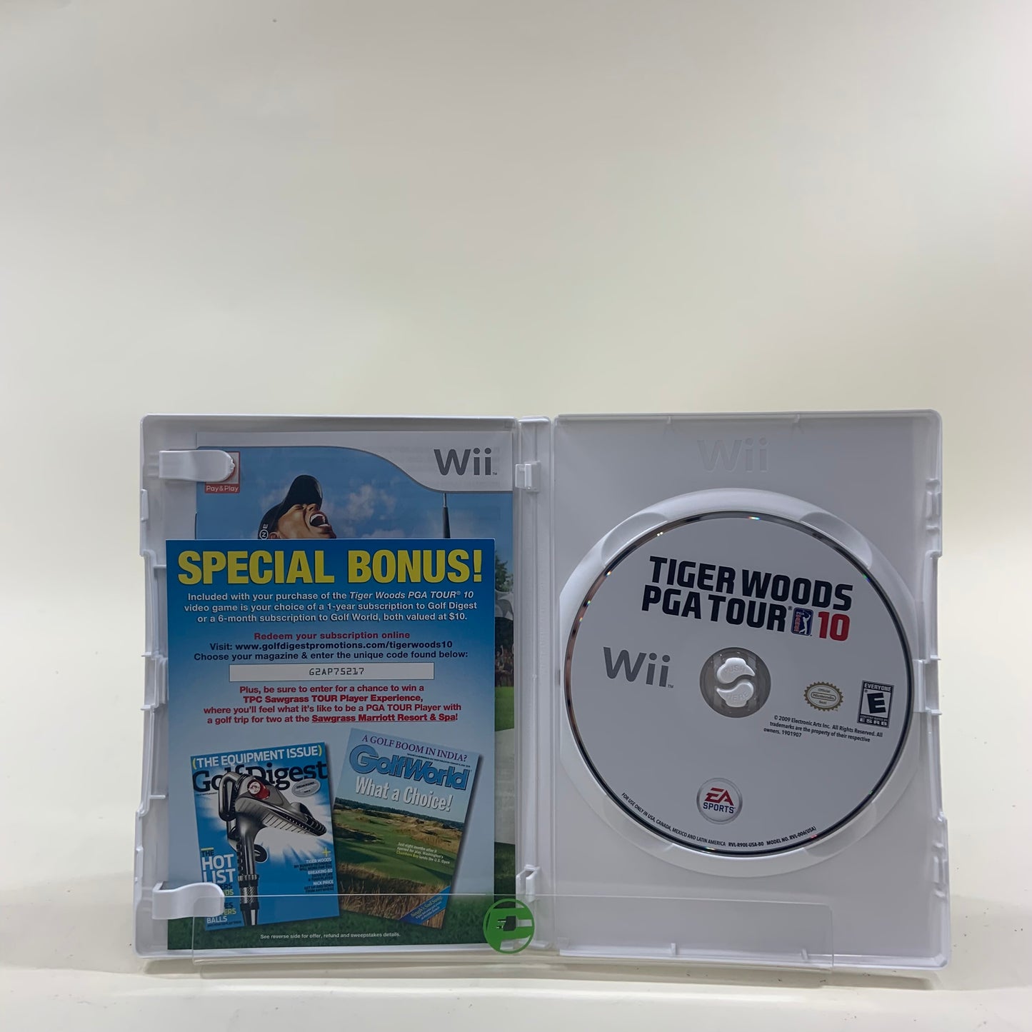 Tiger Woods PGA Tour 10  (Nintendo Wii,  2009)