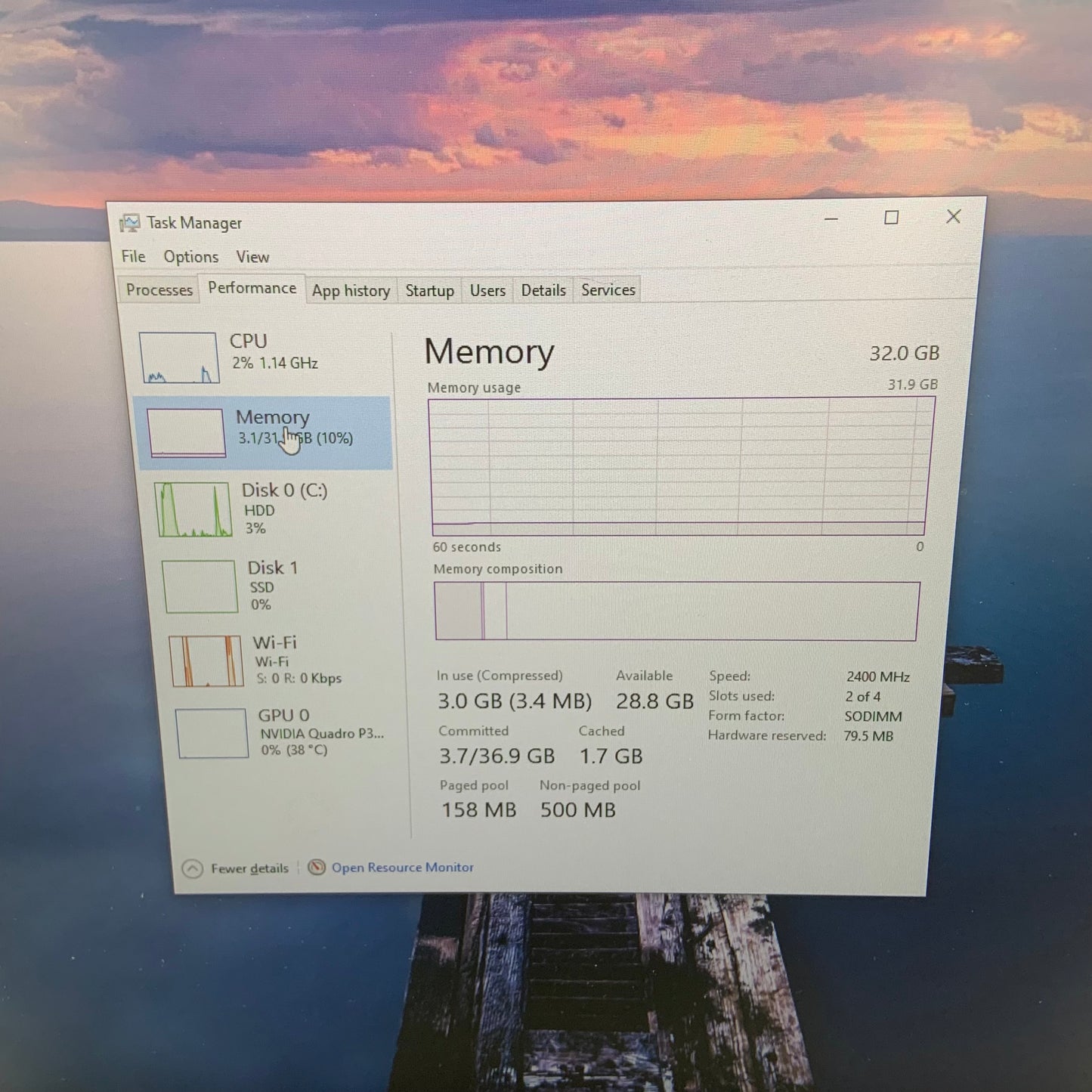 Dell Precision 7720 17" i7-7820HQ 32GB RAM 1.5TB STORAGE 512GB SSD Quadro P3000