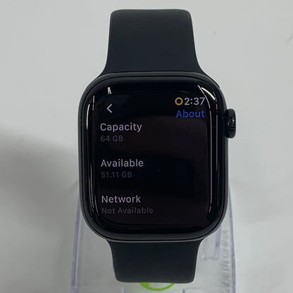 Unlocked Apple Watch Series 11 42MM Jet Black Aluminum Black Sport Band WARRANTY