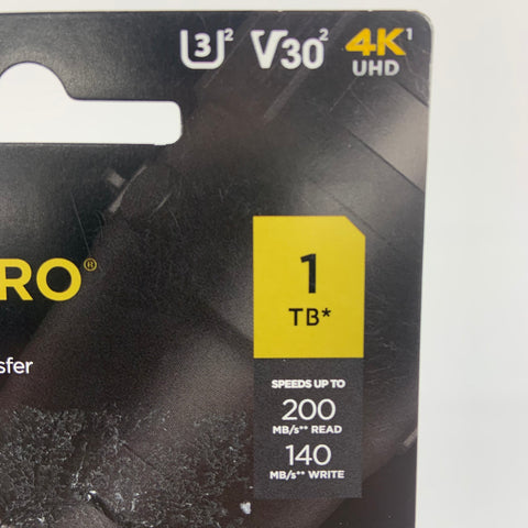 New SanDisk UHS-1 CARD Extreme PRO SDXC Card 1TB SDXC SDSDXXD-1T00-ANCIN