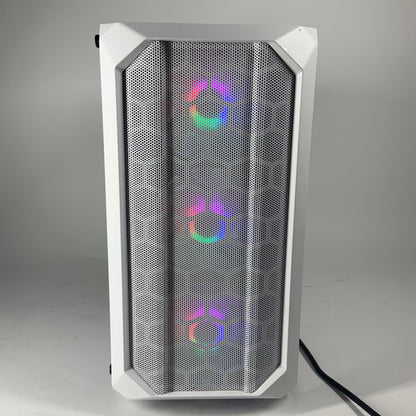 Custom White Micro-ATX RGB Gaming Ryzen 5 5600 GeForce RTX 3050 1TB SSD 16GB RAM Gaming PC