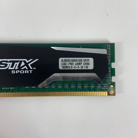 Crucial Ballistix 16GB (2x8GB) RAM DDR3 1600MHz BLS8G3D1609DS1S00