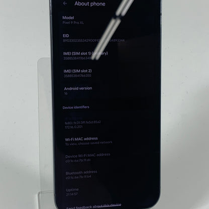 Unlocked Google Pixel 9 Pro XL 256GB Obsidian GA05904-US