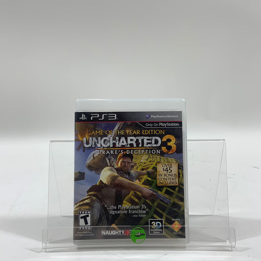 Uncharted 3: Drakes Deception [Game of the Year]  (Sony PlayStation 3 PS3,  NaN)