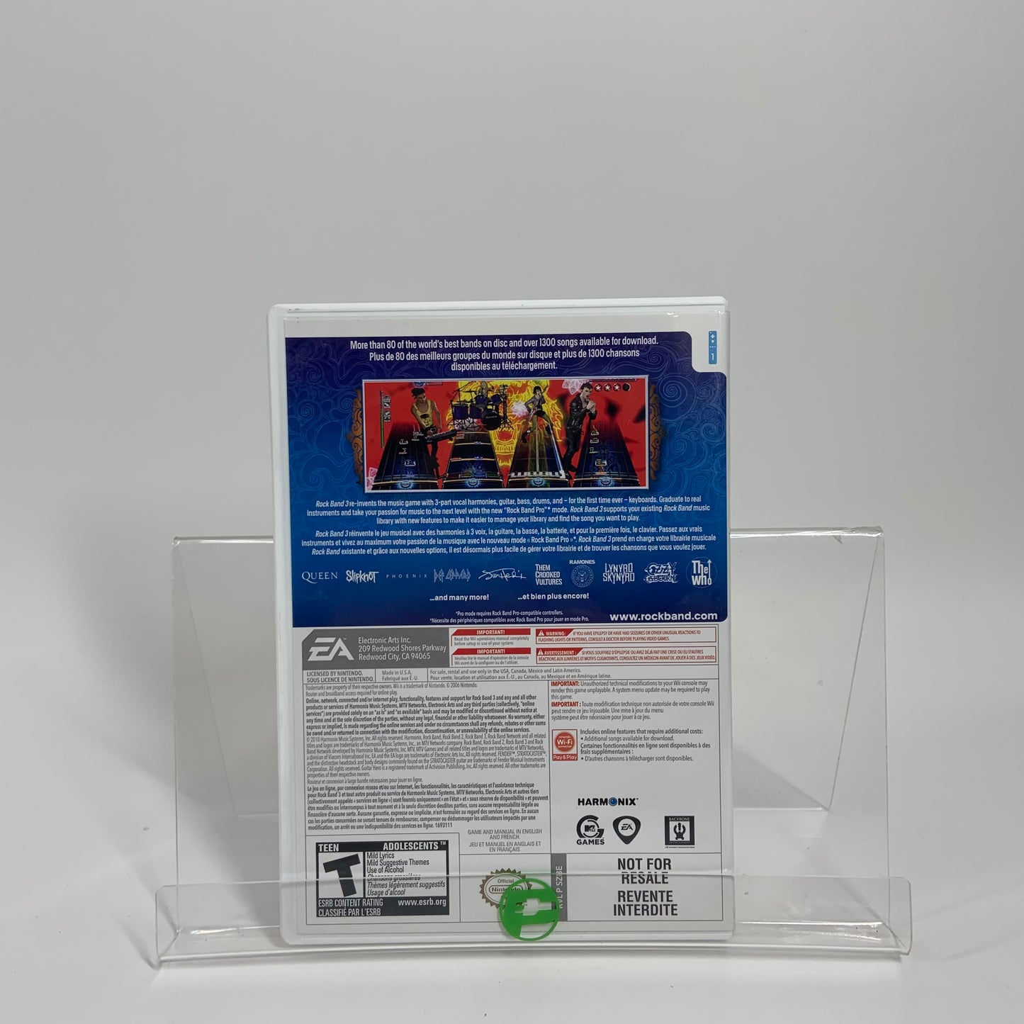 Rock Band 3 (Nintendo Wii, 2010)