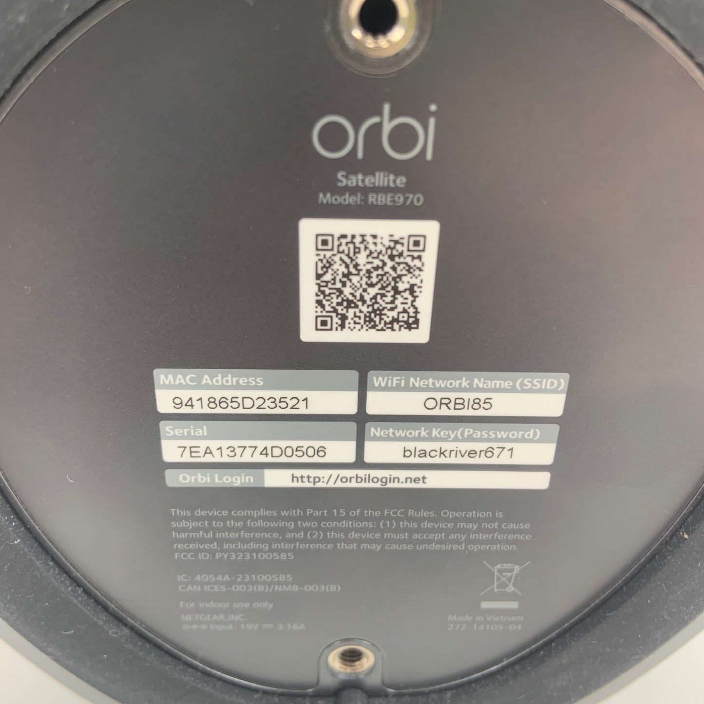 NETGEAR Orbi RBE970 Quad Band WiFi 7 AddOn Mesh Network 10G Internet 970 Black