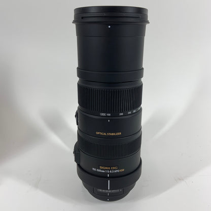 Sigma DG 150-500mm 1:5-6.3 150-500mm 1:5-6.3 For Nikon F Mount with Carry Case