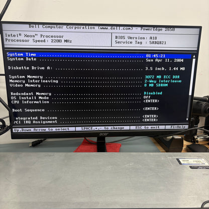Dell PowerEdge 2650 Computer Server XEON E5-2650 2.2GHz 3GB ECC RAM NO HDD NO OS