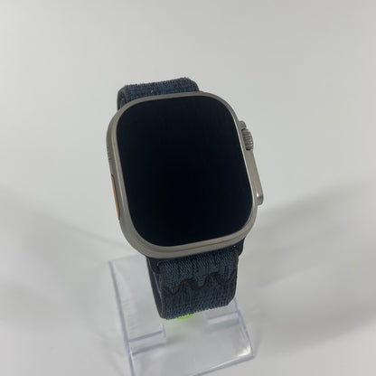 Unlocked Apple Watch Ultra 2 49MM Natural Titanium Blue Sport Loop MX4D3LW/A