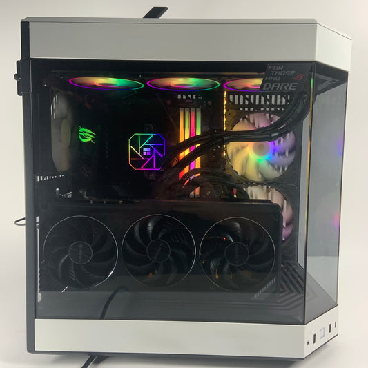 White HYTE Y60 RTX 3090 Ti 24GB AMD Ryzen 9 5950X 128GB RAM 3TB SSD Gaming PC