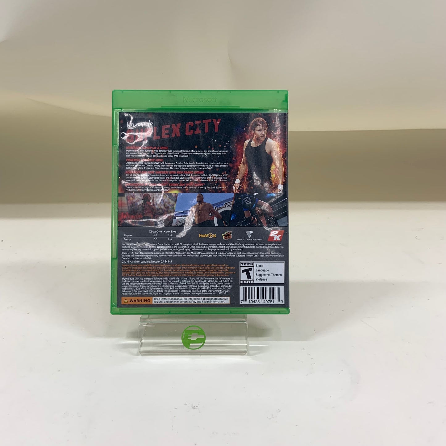 WWE 2K17 (Microsoft Xbox One, 2016)