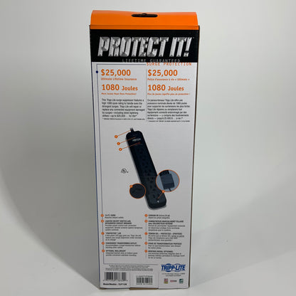 LOT of 20x New Tripp Lite Surge Protector TLP712B 1080-Joule LIFETIME WARRANTY