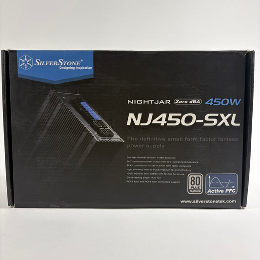Silverstone NIGHTJAR 450W NJ450-SXL Fully Modular SFF PSU with ATX & PCIE Cables