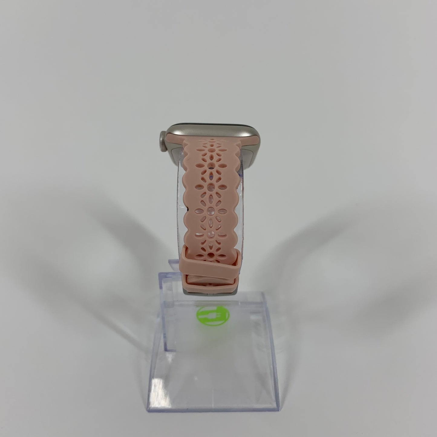 Unlocked Apple Watch SE 2nd Gen 40MM Silver Aluminum Pink Aftermarket Band