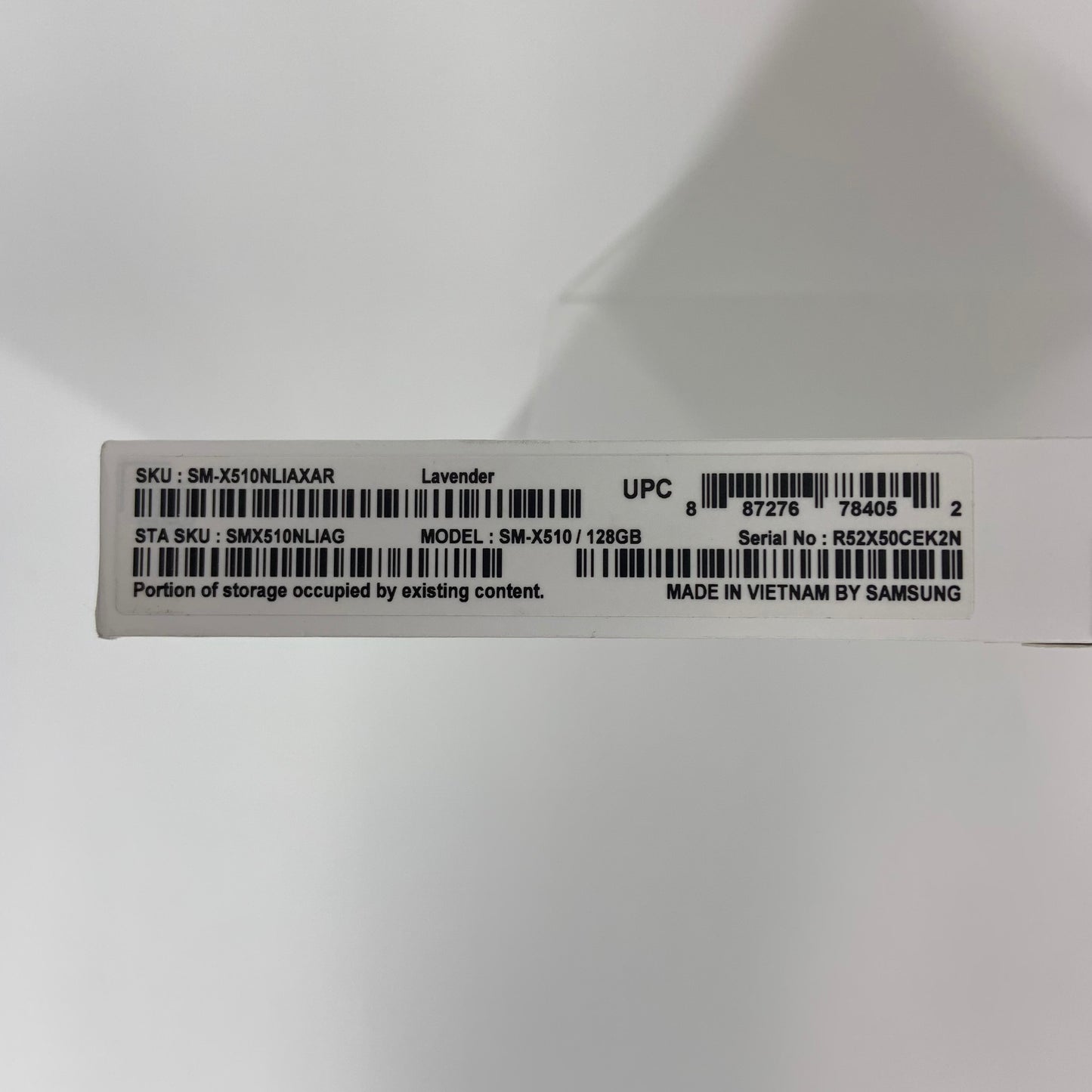 NEW SEALED WiFi Only Samsung Galaxy Tab S9 FE 10.9" 128GB Lavender SM-X510